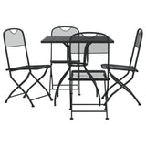 Garden Dining Set Anthracite Expanded metal mesh 5 Piece Set 3211810