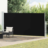 Patio Retractable Side Awning 180x500 cm Black 313405