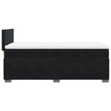 Box Spring Bed with Mattress Black 100x200 cm Velvet 3286230