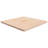 Square Table Top 70x70x2.5 cm Untreated Solid Wood Oak 342931