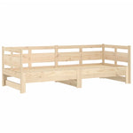 ZNTS Pull-out Day Bed without Mattress Solid Wood Pine 2x cm 820312