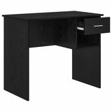 Desk with Drawer Black Oak 90 x 49 x 75 cm Engineered Wood 869267