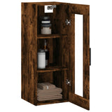 Wall Mounted Cabinet Smoked Oak 34.5x34x90 cm 828937