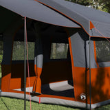 Family Tent 4-Person Grey and Orange 324 x 255 x 230 cm 42004085