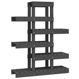 Plant Stand Grey 85x25x109.5 cm Solid Wood Pine 822089