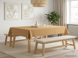Table Cloth 5 pcs Rectangular Beige 140 x 160 cm Polyester 42040215