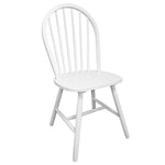 Dining Chairs 2 pcs White Solid Rubber Wood 242026