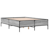 Bed Frame without Mattress Grey Sonoma 140x190 cm 3279810