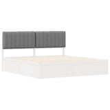 Bed Frame with Upholstered Headboard Light Grey 180 x 200 cm 3398218
