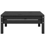 3 Piece Garden Lounge Set Solid Pinewood Black 806601