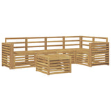Outdoor Sofa Set 6 pcs White 59 x 59 x 37 cm Solid Acacia Wood 3391879
