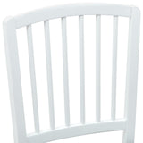 Dining Chairs 2 pcs White 50 x 52.5 x 91 cm Solid Rubber Wood 42020454