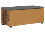 Hall Bench Old Wood 80 x 38 x 46 cm Engineered Wood and Fabric 891486