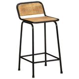 Bar Stools 2 pcs 46x35.5x80 cm Solid Wood Rough Mango 4013530