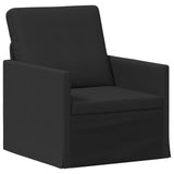 Sofa Set 2 pcs Black Fabric 3433136