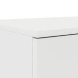 ZNTS White Bed Drawers, 180x36.5x16.5 cm, Made of Engineered Wood 866979