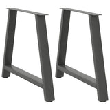 Dining Table Legs A-Shaped 2 pcs Anthracite 90x cm Steel 4012862