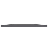 Bookshelf Boards 4 pcs High Gloss Grey 100x40x1.5 cm Engineered Wood 805417