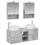 Bathroom Furniture Set 5 pcs Concrete Grey 3407082
