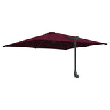 Garden Parasol Bordeaux Red 248.5 x 247.5 x 160 cm 42003255