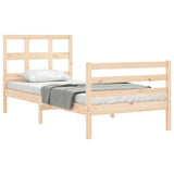 Bed Frame without Mattress 90x200 cm Solid Wood 3194816