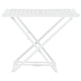 Folding Clothes Dry Rack White Plastic 48817