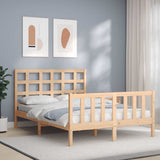 Bed Frame without Mattress 140x200 cm Solid Wood Pine 3192101