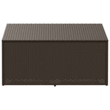 Garden Storage Box Brown 110x50x58 cm Poly Rattan 4104070