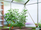 192.5 x 131cm Walk-In Polycarbonate Greenhouse - Silver-Tone T3398P314198