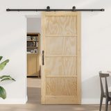Sliding Door ORKDAL Natural 86 x 198.5 cm Solid Pine Wood 3445501