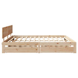 Bed Frame with Drawers without Mattress 200x200 cm 3301992