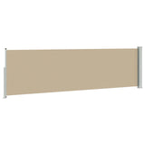 Retractable Side Awning Beige 600 x 160 cm Polyester 42035365