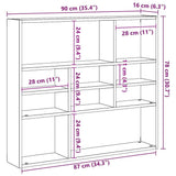 Wall Shelf White Engineered Wood Medium Wall Shelf Rectangular 802939