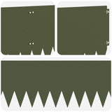 Lawn Edging 10 pcs 103 x 30 cm Steel Olive Green 8008412