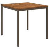 Garden Dinner Table Natural and Coffee 80 x 80.5 x 75 cm 901312