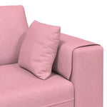 Velvet Sofa with Cushion Pink 209 cm Velvet 3335156