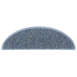 Stair Mats Self-adhesive Sisal-Look 30 pcs 56x17x3 cm Blue 3365862