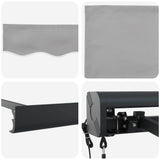 Awning Light Grey 300 x 250 x 165 cm Polyester and Aluminium 3330102