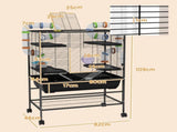 Large Hamster Cage, Gerbil Cage with Tubes, Storage Shelf, Ramps, Platforms, Running Wheel - Black T3398P350098