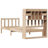 Bookcase Bed without Mattress 100x200 cm Solid Wood Pine 3321739