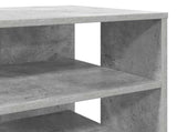 Shoe Cabinet with Shelf 2 pcs Concrete Grey Engineered Wood 8000383