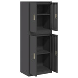 Storage Cabinet 2 pcs Black 60 x 40 x 160 cm Steel Lockable 3438747