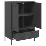 Highboard Black 68x39x101.5 cm Steel 843108