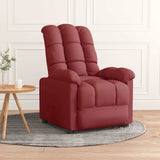 Recliner Chair Wine Red Fabric 289799