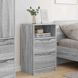 Bedside Tables with Drawer 2 pcs Grey Sonoma 40 x 30 x 467 cm 888920