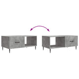 Coffee Table Concrete Grey 90 x 50 x 40 cm Engineered Wood 894958