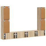 TV Cabinet Set 8 pcs Sonoma Oak Engineered Wood 3409134