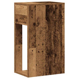 Computer Tower Stand with Drawer Old Wood 30x44x74 cm 858738