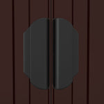 Garden Shed Dark Brown 192x108x223 cm Galvanised Steel 319273