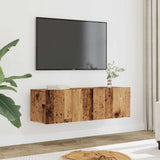 TV Cabinets Wall-mounted 2 pcs Old Wood 100x30x30 cm 857017